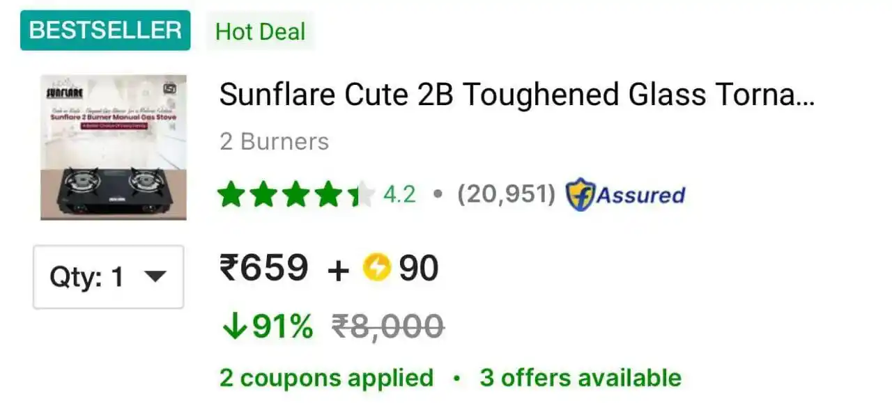 Image from Master Deals: Crompton 500 W Mixer Grinder, 4 Jars at ₹1614. https://fkrt.co/rxijsq...