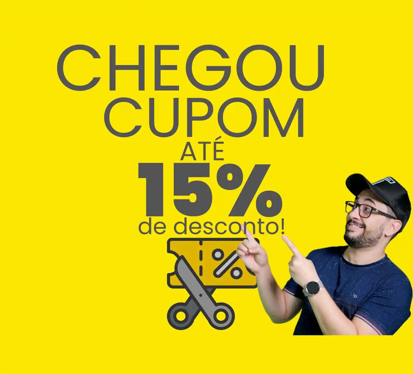 Image from Ofertas Thalisson Tt Tech 💸: 🤩 *CUPOM TOP VIU GALERA!* 👕 *LOOK15* - 15% EM MODA (roupas, calça...