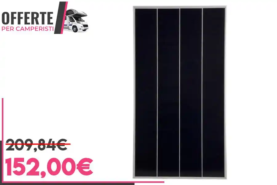 Image from OFFERTE per CAMPERISTI: *DSTEK Pannello Solare 170W con telaio in alluminio* _Pannello solare...