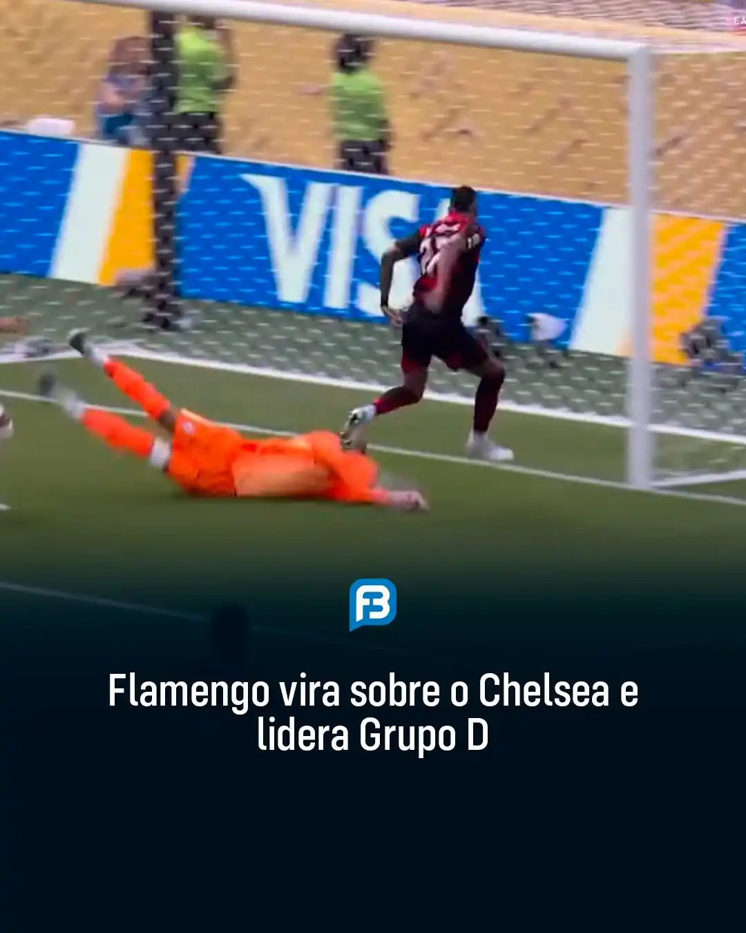 Image from Fala Barreiras, Portal de Notícias: *FLAMENGO VIRA SOBRE O CHELSEA E LIDERA GRUPO D* _Flamengo vira sobre ...