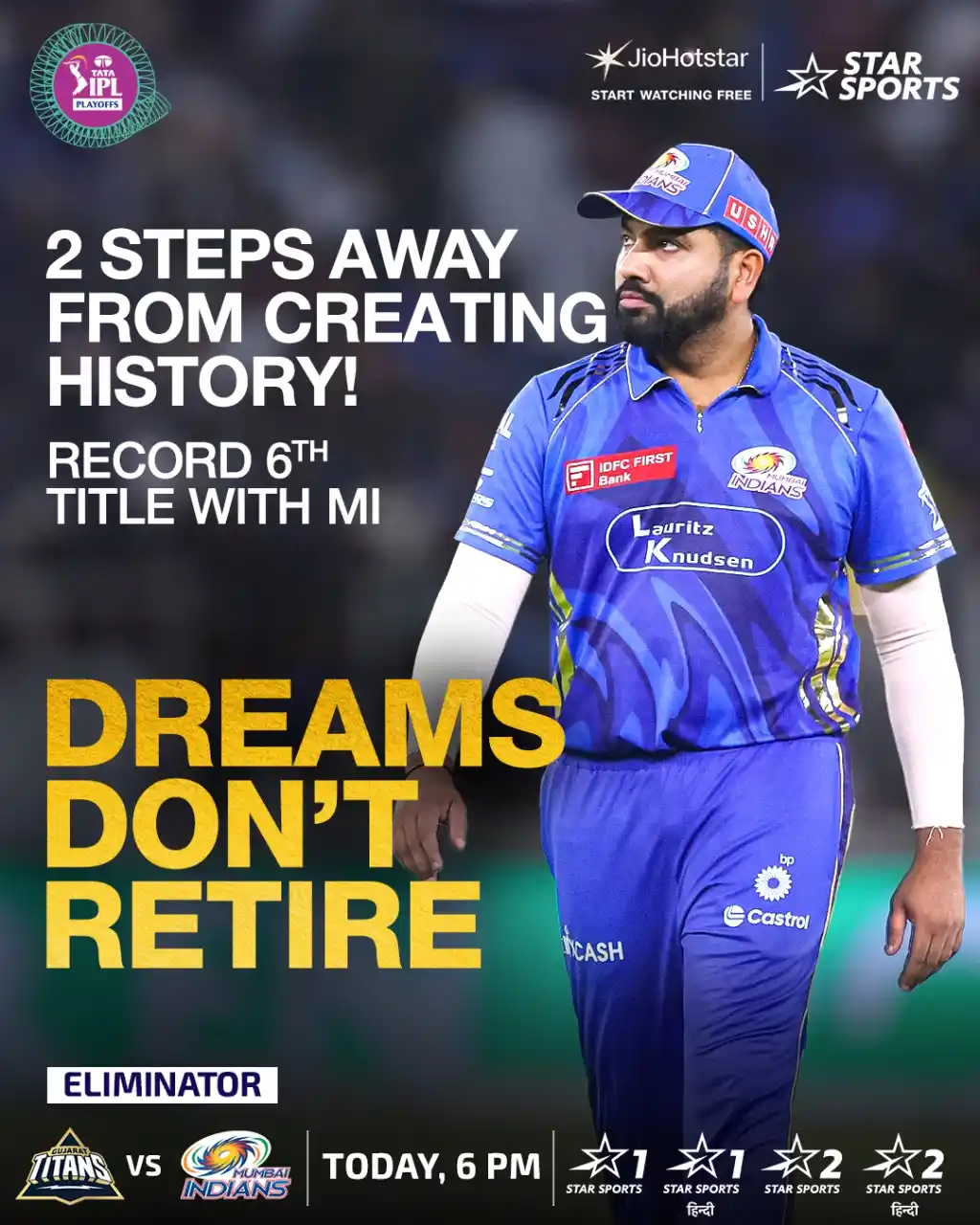 Image from SumanTV Telugu: Forever in the quest of success! 💙  After leading Mumbai Indians to t...