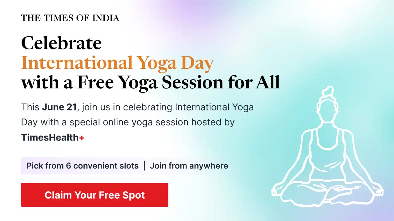 Image from The Times of India: 🧘 *Free Yoga Session for Times of India Readers!* _Join a refreshing...