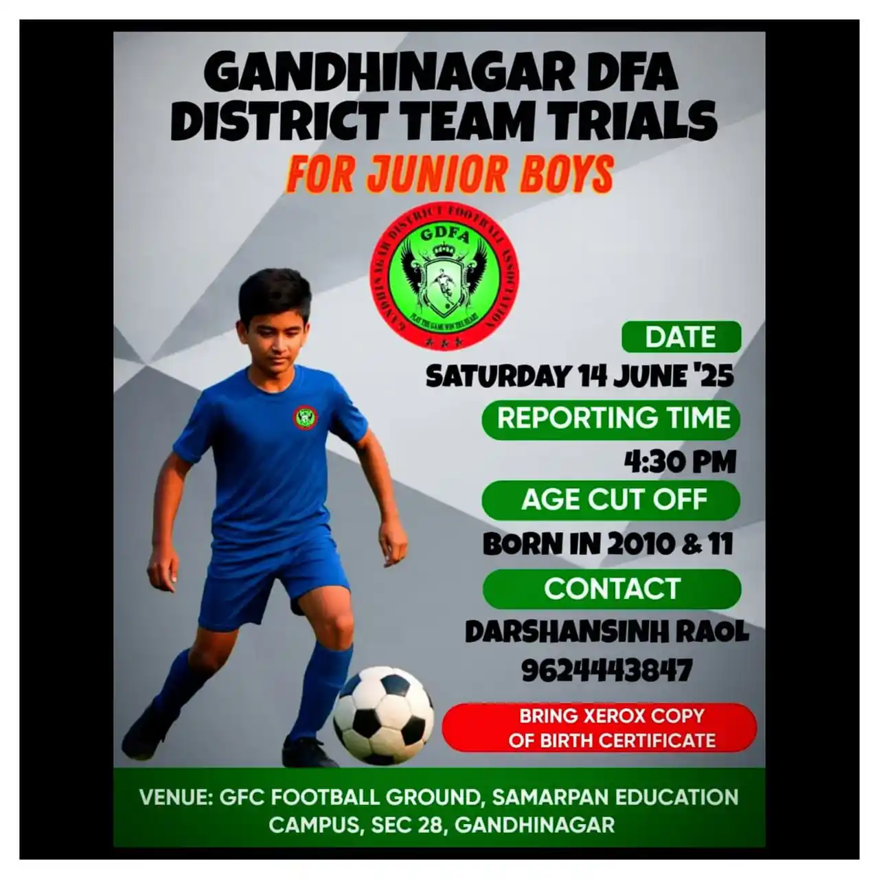 Football Trials India ⚽🇮🇳 post