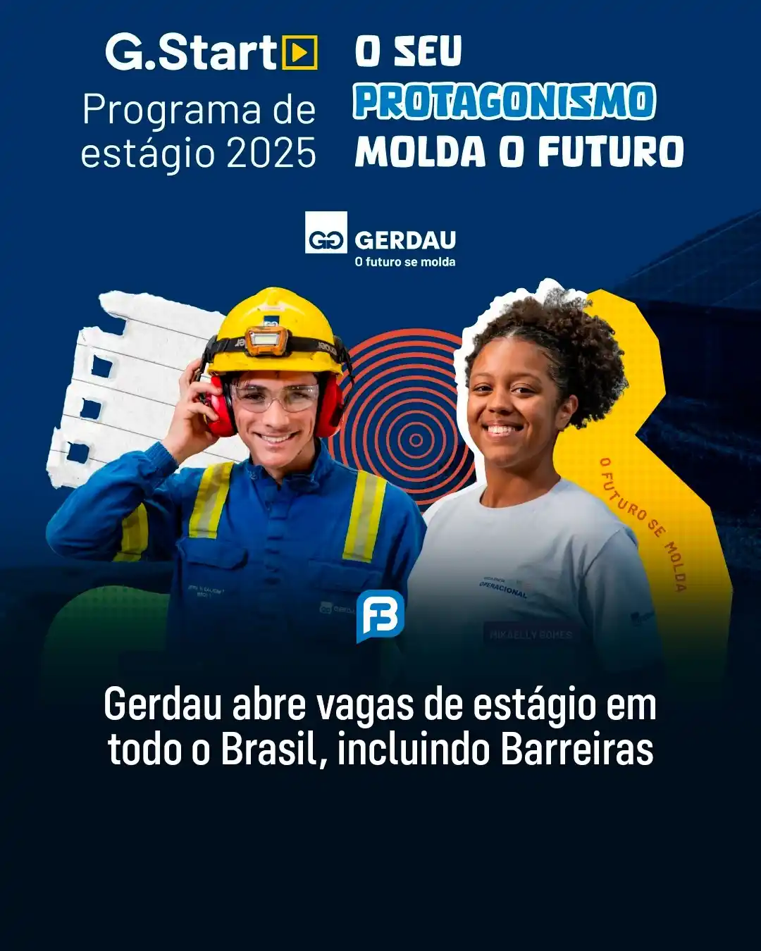 Image from Fala Barreiras, Portal de Notícias: *GERDAU ABRE VAGAS DE ESTÁGIO EM TODO O BRASIL, INCLUINDO BARREIRAS* _...
