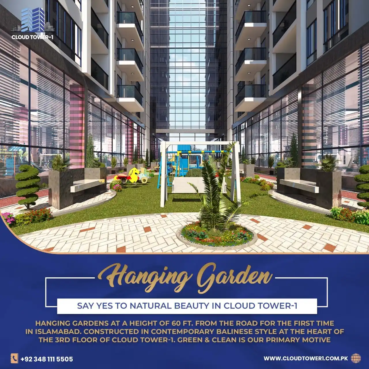 Image from The Cloud Services: 🌿 Hanging Garden – A Green Escape 60ft Above the Ground!  Located at ...