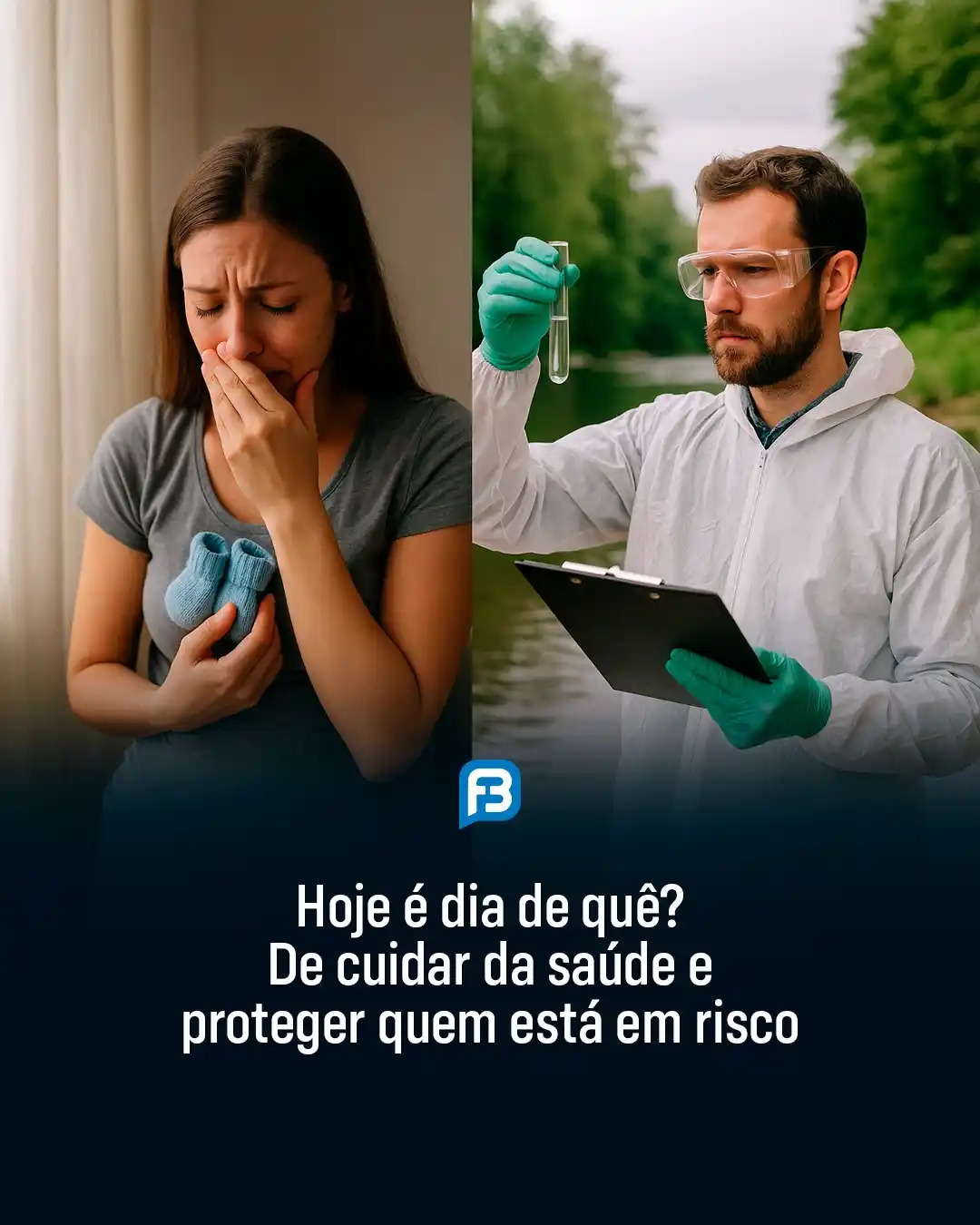 Image from Fala Barreiras, Portal de Notícias: *HOJE É DIA DE QUÊ? DE CUIDAR DA SAÚDE E PROTEGER QUEM ESTÁ EM RISCO* ...