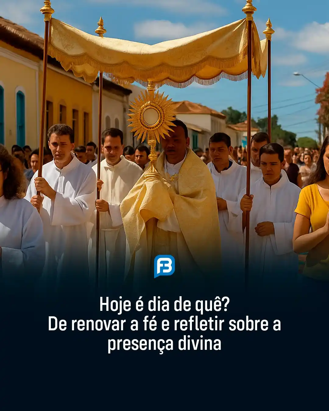 Image from Fala Barreiras, Portal de Notícias: *HOJE É DIA DE QUÊ? DE RENOVAR A FÉ E REFLETIR SOBRE A PRESENÇA DIVINA...