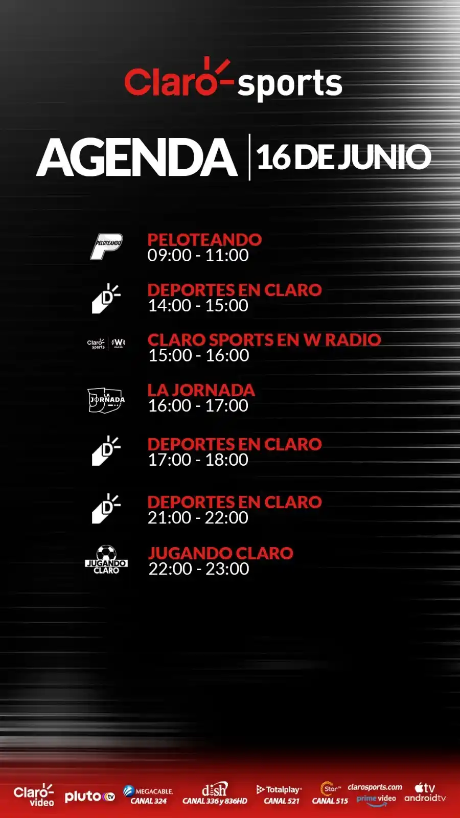 Image from Claro Sports: ¡INICIA TU SEMANA BIEN INFORMADO EN CLARO SPORTS!😌 Les dejamos la <a...