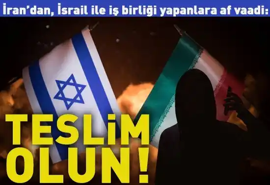 Image from CNN TÜRK: İran’dan, İsrail ile iş birliği yapanlara af vaadi! "Teslim olun"   ht...
