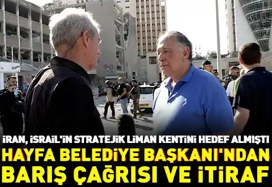 Image from CNN TÜRK: İran'ın hedef aldığı İsrail'in liman kenti Hayfa Belediye Başkanı'ndan...
