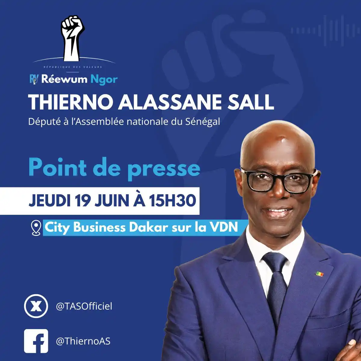 Image from Thierno Alassane SALL: Je ferai face à la Presse ce jeudi 19 juin pour dire ce que le Gouvern...