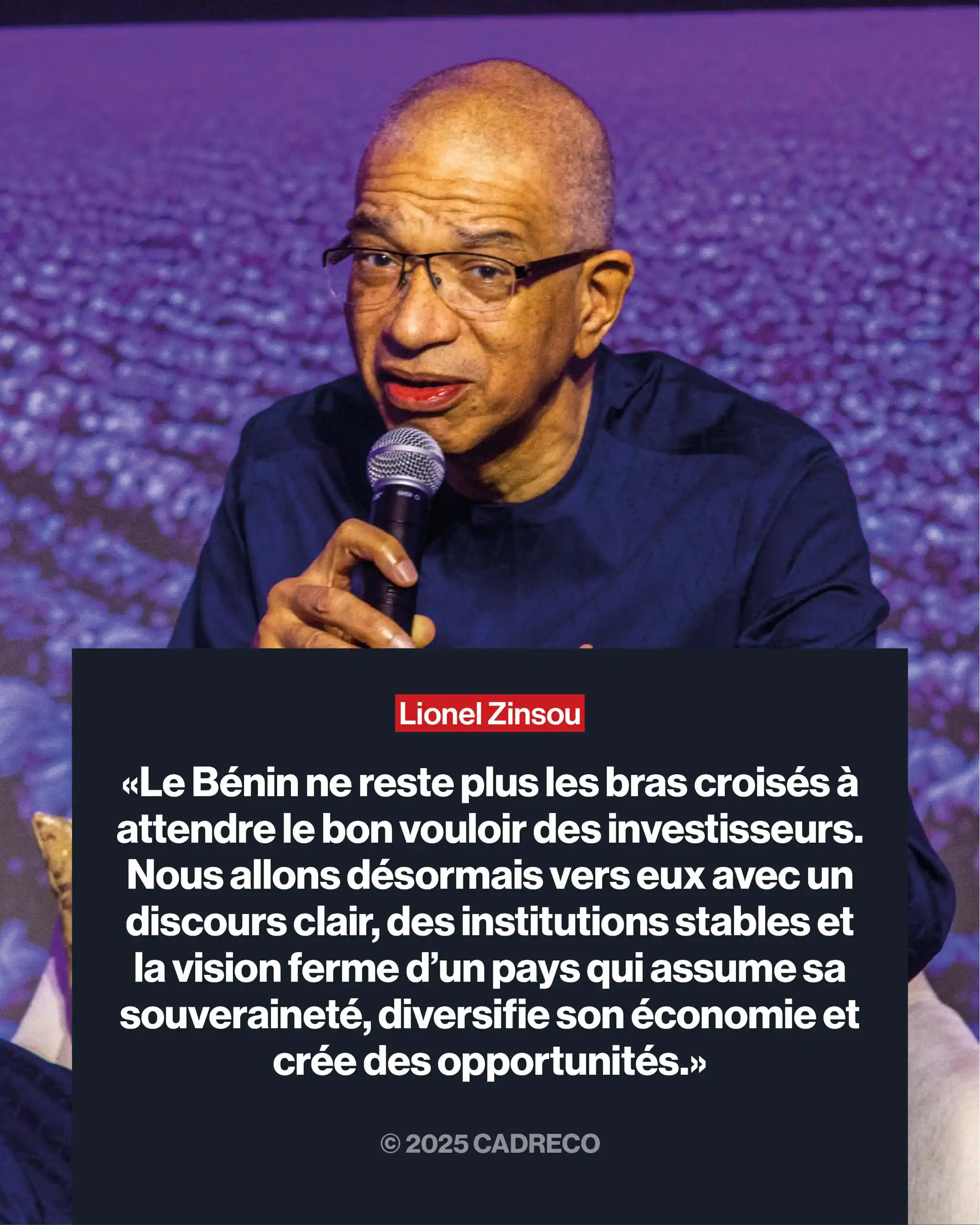 Image from CADRECO: L'économiste et ancien candidat aux élections présidentielles, Lionel ...