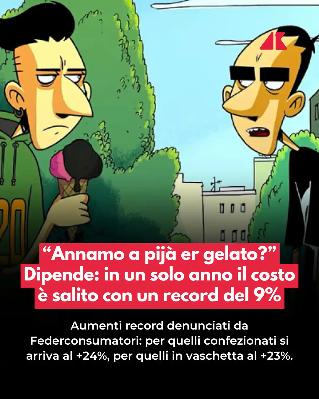 Image from Adnkronos: L'estate, si sa, è sinonimo di gelato: ma nel 2025 anche di caro gelat...