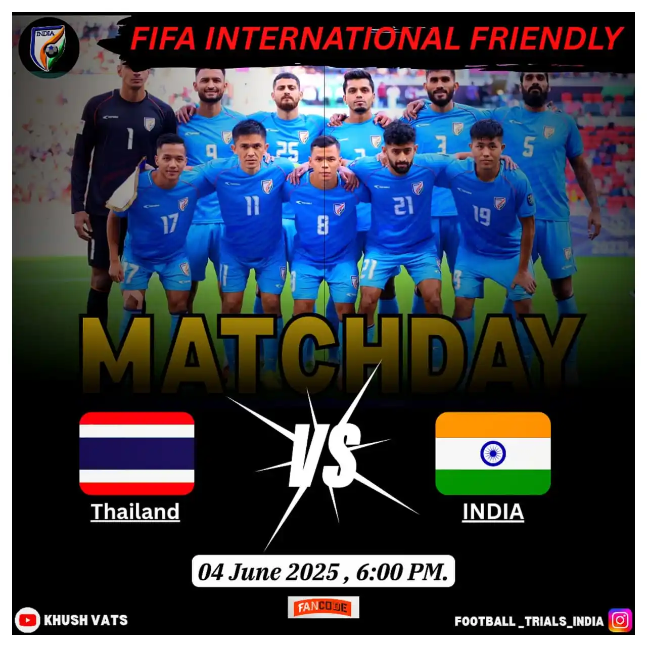 Football Trials India ⚽🇮🇳 post