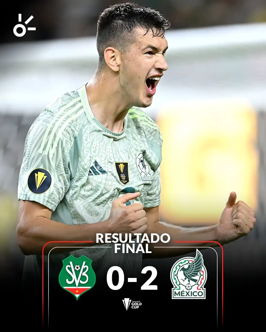 Image from Claro Sports: ¡MÉXICO GANA Y ES LÍDER DEL GRUPO A!🇲🇽🔝 Con lo mínimo y gracias al...