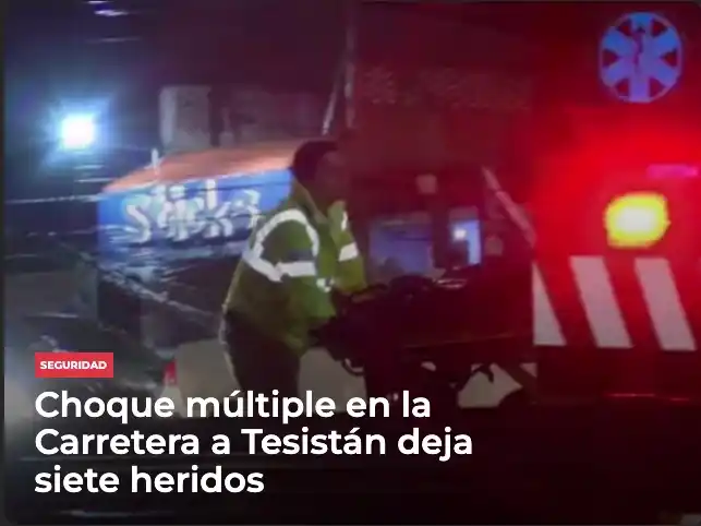 Image from Meganoticias: 🚔🇲🇽 Saldo de siete lesionados dejó un aparatoso choque múltiple en ...