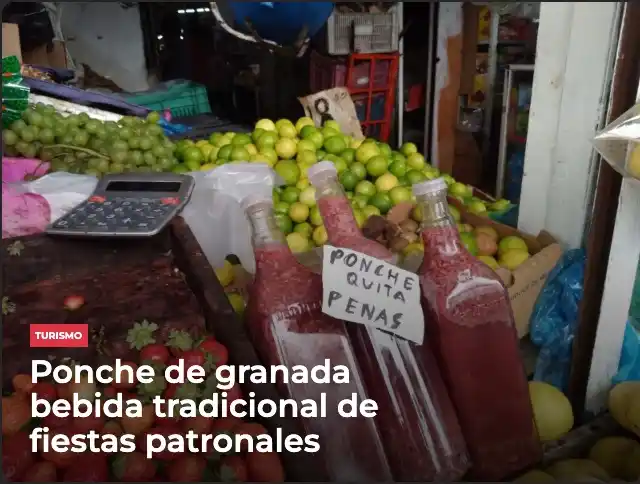 Image from Meganoticias: 🥤🇲🇽El ponche de granada es una bebida tradicional que se prepara en...