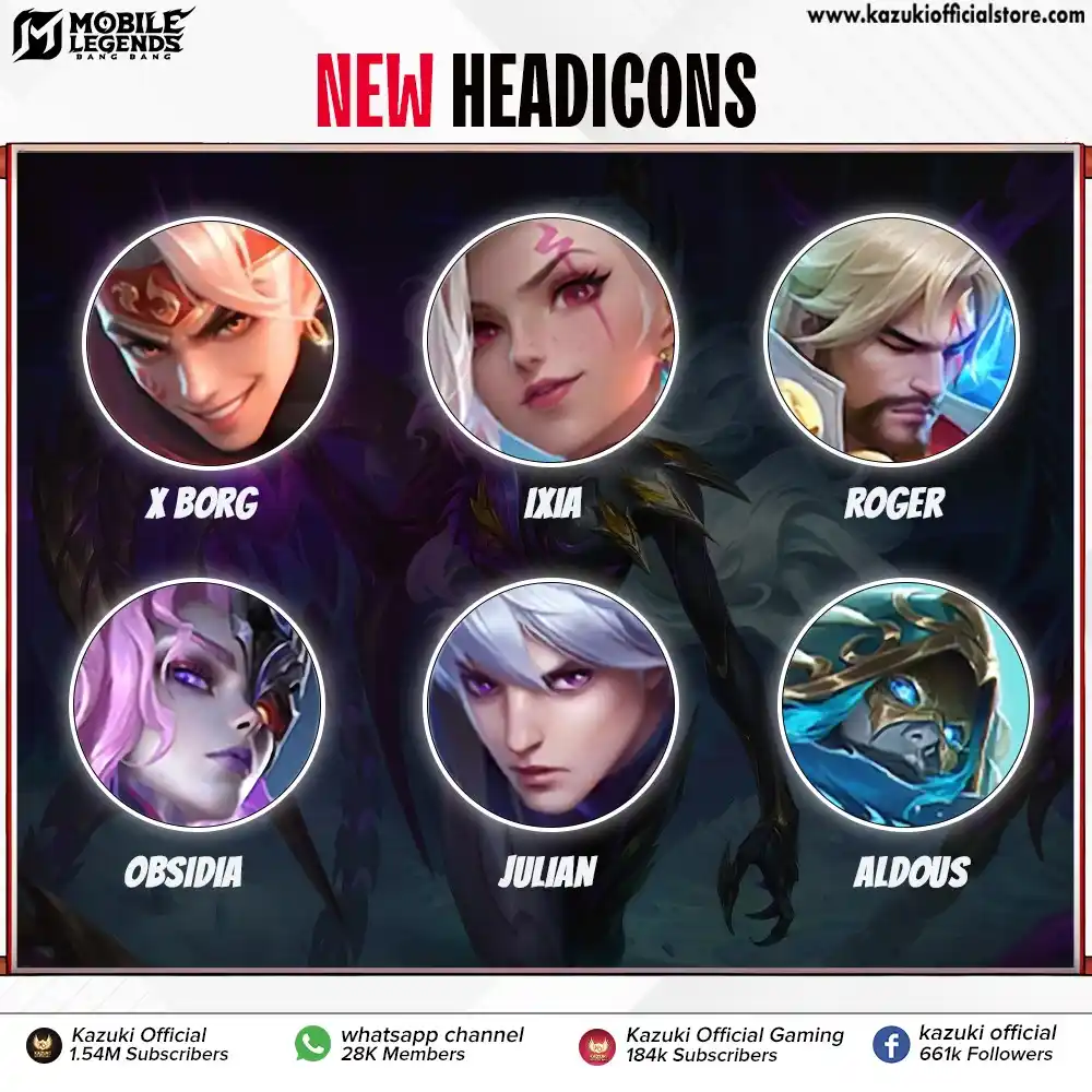 Image from Kazuki Official: 🧠 *NEW HEADICONS JUST DROPPED!*   Fresh new visuals for the following...