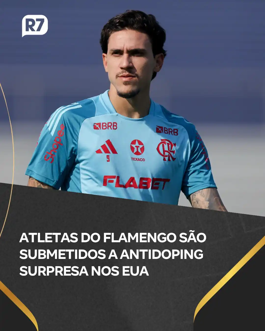 Image from R7 Esportes: 🚨⚫ O *Flamengo* recebeu na tarde da última sexta-feira (13), na *Univ...