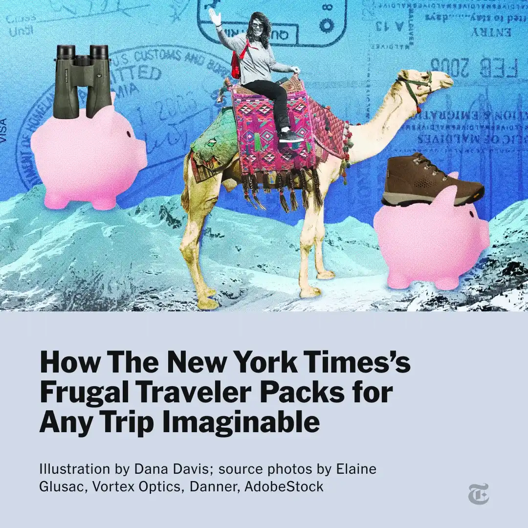 Image from NYT Wirecutter: Packing light? It’s basically Elaine Glusac’s job. As the Frugal Trave...
