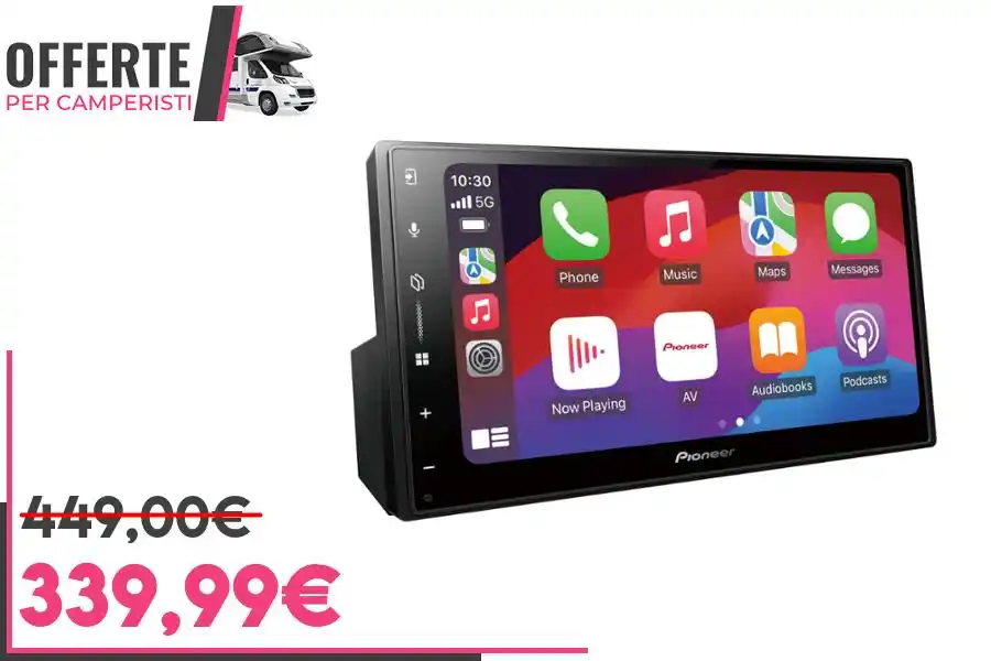 Image from OFFERTE per CAMPERISTI: *Pioneer SPH-DA77DAB - Media center 2DIN, pannello touch capacitivo da...