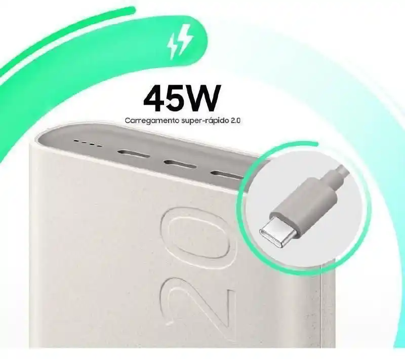 Image from Ofertas Thalisson Tt Tech 💸: 🔋 *Powerbank Samsung SUPER RÁPIDA 45W 20.000 mAh* 💳 R$ 175 em até 5...