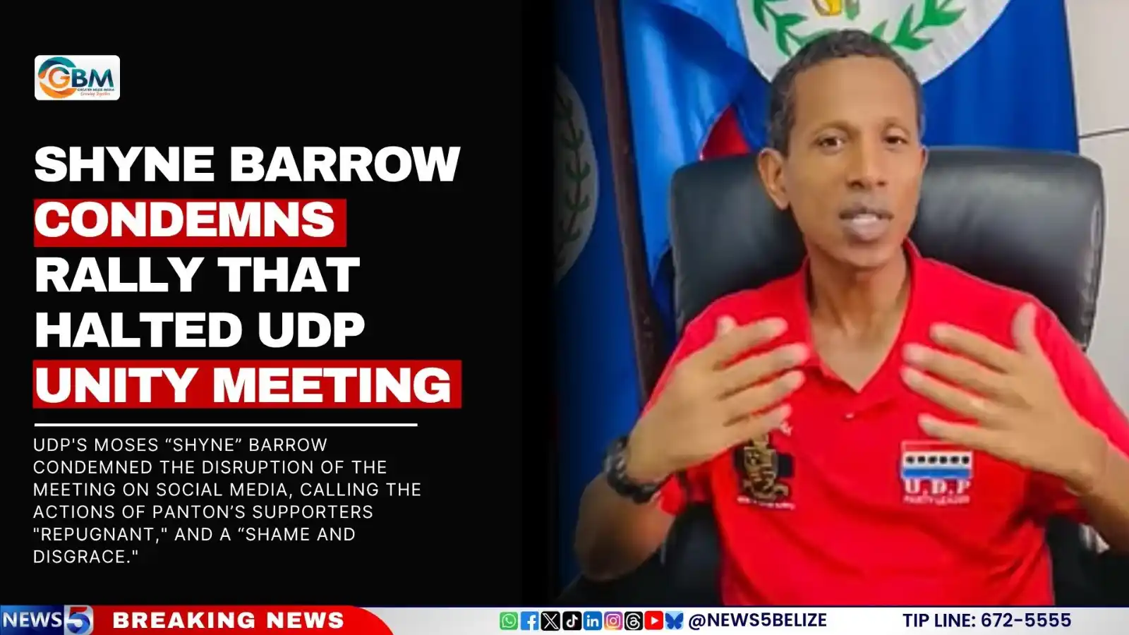 Image from News 5 Live Belize: Read more here: “Today we would have passed motions to lift the expuls...