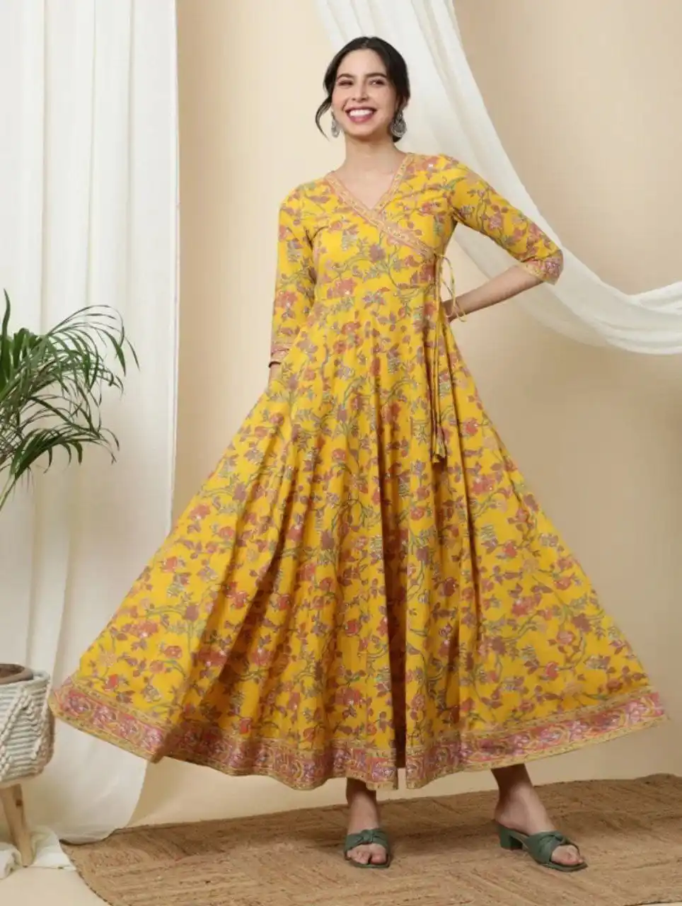 Image from Master Deals: Sa Rasa Women Printed Anarkali Kurta Deal Price : ₹436 Buy Here : ht...