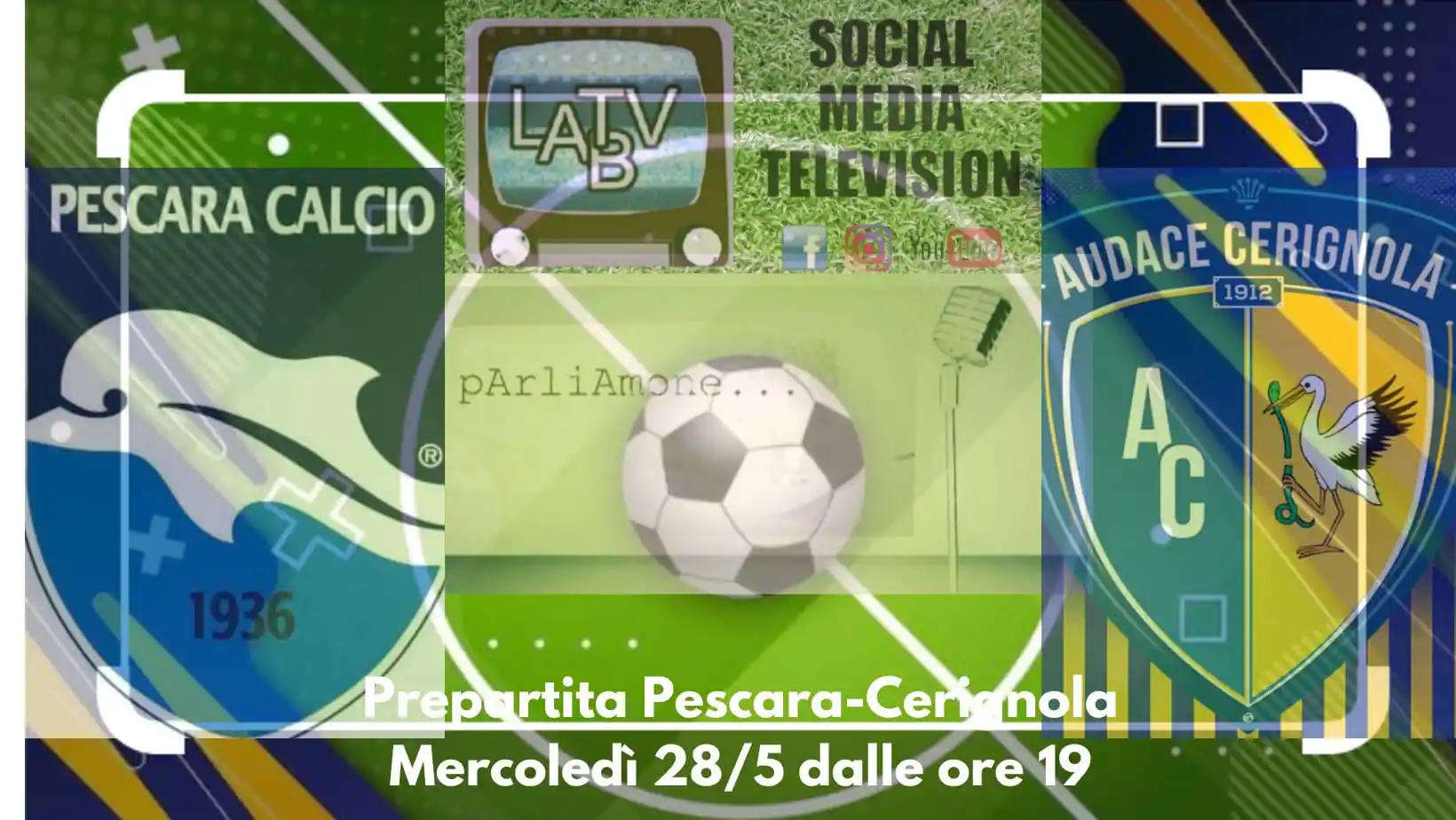 Image from Paolo Sinibaldi Comunicazione: ⚽️ STASERA PREPARTITA IN DIRETTA DALLE ORE 19 SU FACEBOOK E YOUTUBE - ...