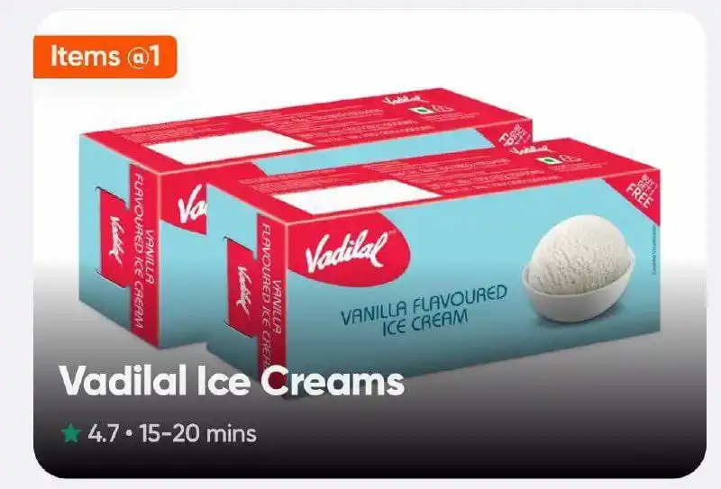 Image from Master Deals: Swiggy Loot : IceCream at ₹1 Search : Icecream...