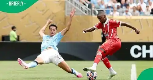 Image from Briefly News Sports: *Thembinkosi Lorch: Bafana Bafana Legends Hails Sundowns Loanee's Disp...