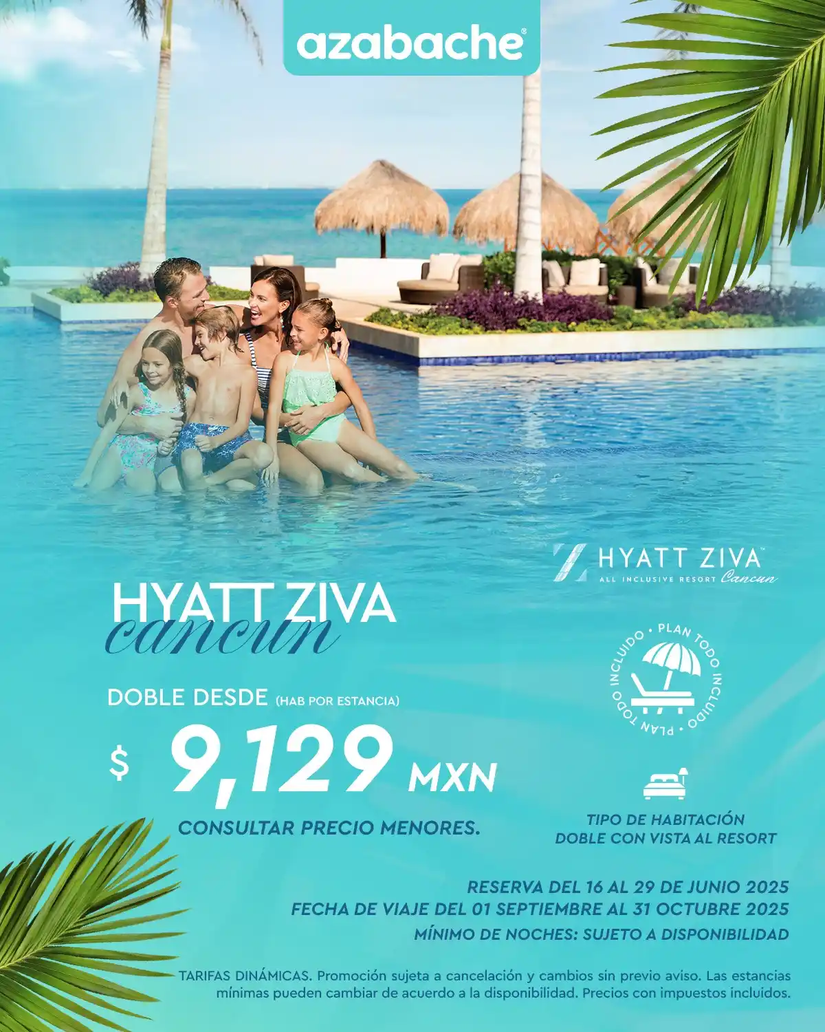 Image from Azabache México: 🌴 Vive Cancún con todo el lujo en *Hyatt Ziva* 🌊☀️ Cuando se trata d...