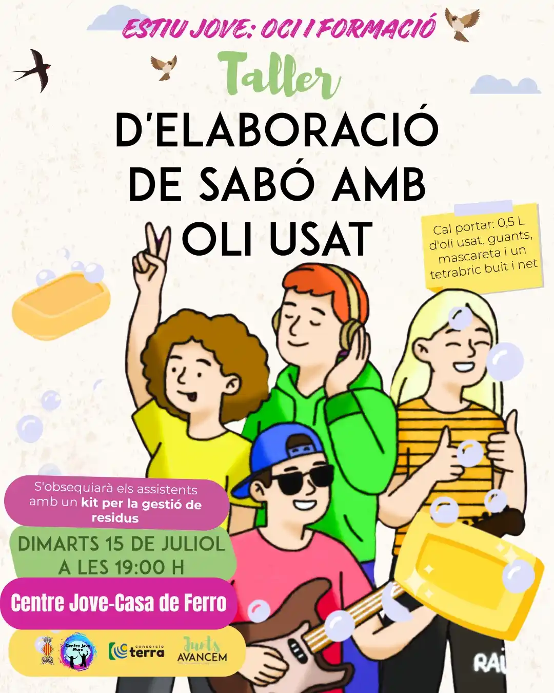 Image from Ajuntament de Muro: ✨ Vols aprendre a fer SABÓ casolà amb l’oli que et sobra? ✨ 🧼 Vine a...
