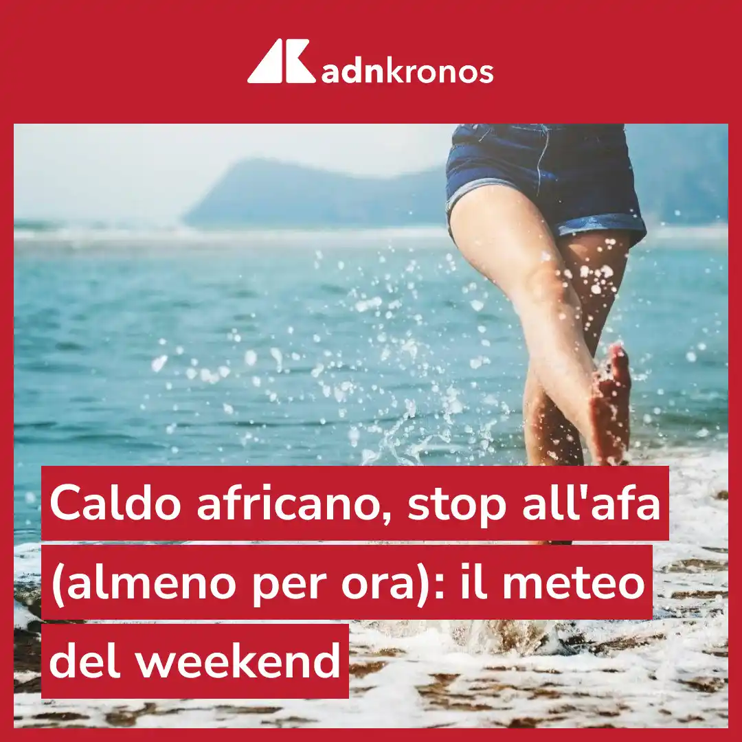 Image from Adnkronos: Weekend più fresco in arrivo: solo tre città restano in allerta gialla...