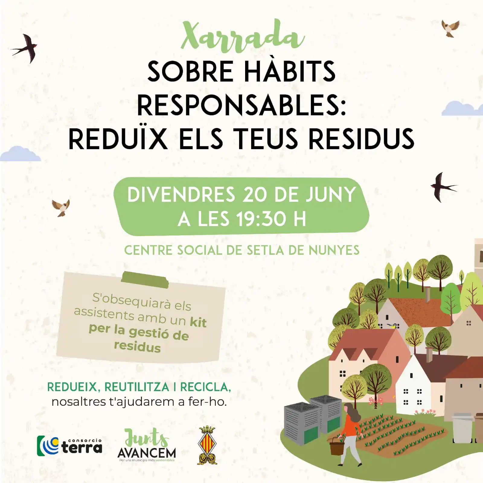 Image from Ajuntament de Muro: ♻️ Xarrada sobre hàbits responsables: Reduïx els teus residus 🌍 T’aju...