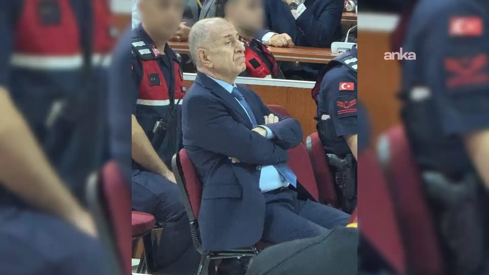 Image from ANKA Haber Ajansı: *Zafer Partisi Genel Başkanı Ümit Özdağ'ın savunmasından: AK Partilile...