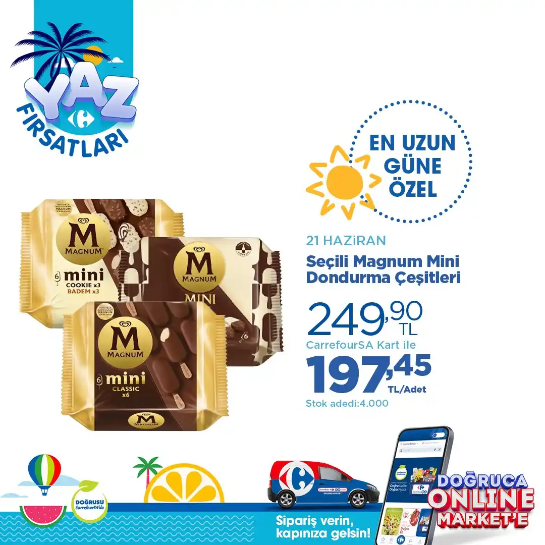 Image from CarrefourSA: 21 Haziran en uzun güne özel fırsatlar CarrefourSA Online Market’te ba...