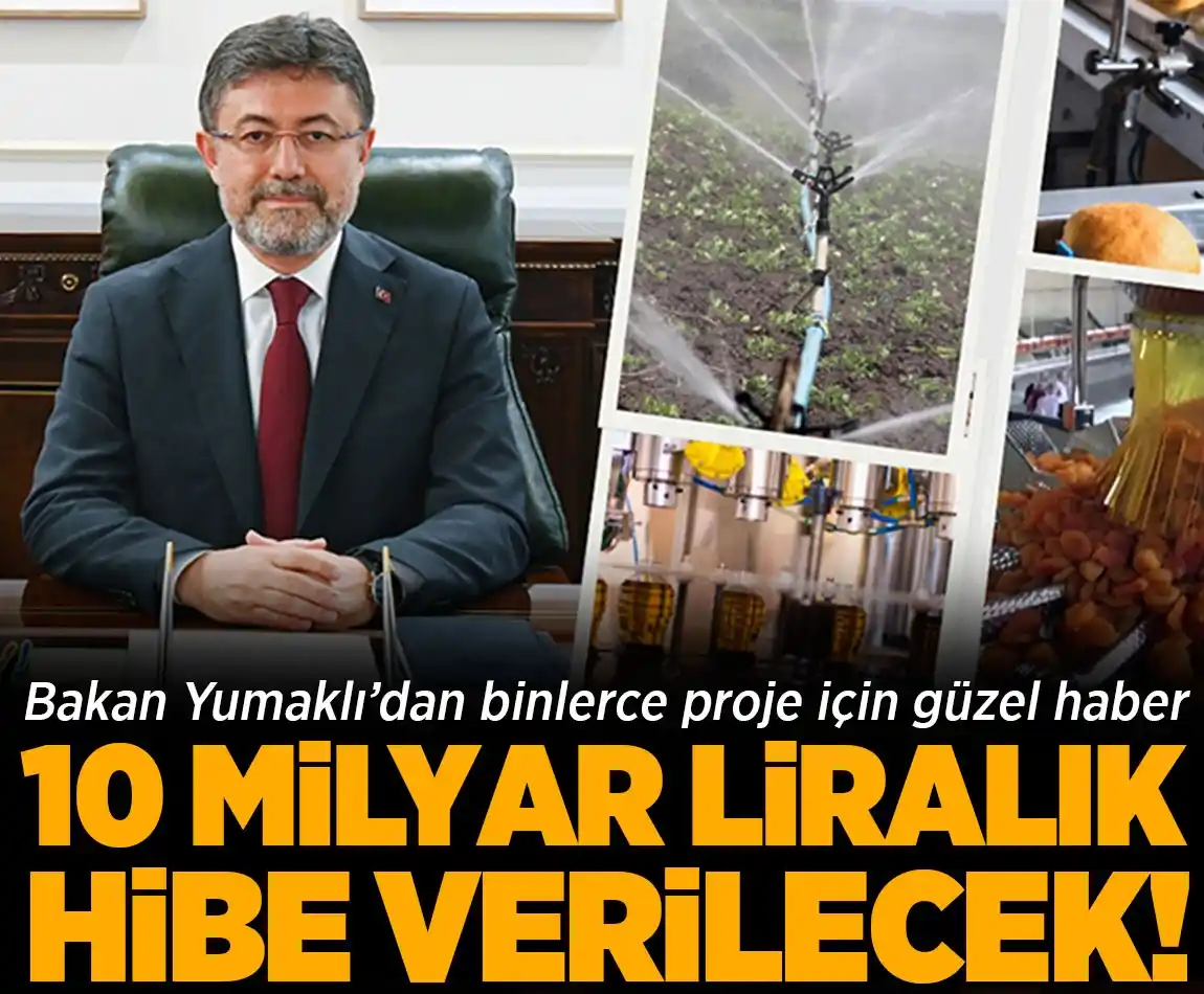 Image from Milliyet: 🔸 Bakan Yumaklı detaylarını açıkladı: 7 bin 160 projeye 10,2 milyar l...