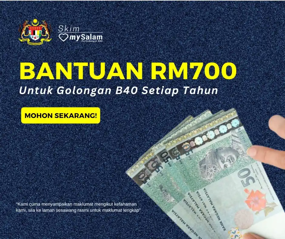 Image from Info Jawatan Kosong Kerajaan & Swasta ✅: *BANTUAN RM700 UNTUK GOLONGAN B40 SETIAP TAHUN: PERMOHONAN MASIH DIBUK...