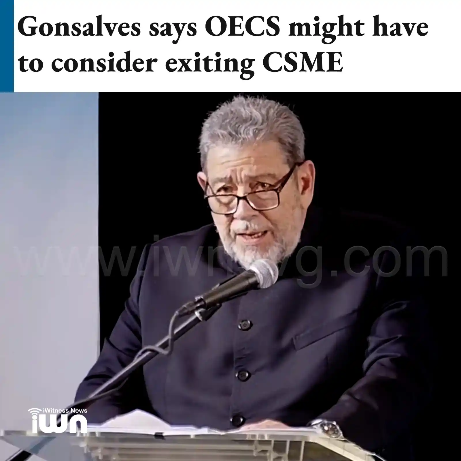 Image from iWitness News: Chastanet had asked the OECS Assembly, comprising government and oppos...