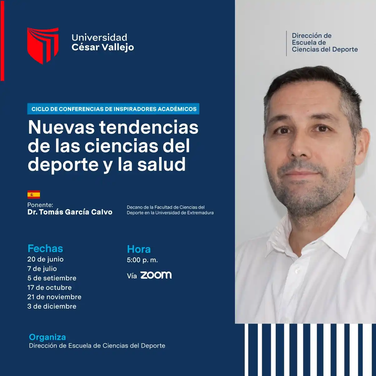 Image from Universidad César Vallejo: ☝️ *¡Conéctate y entérate de lo último en ciencias del deporte y la sa...