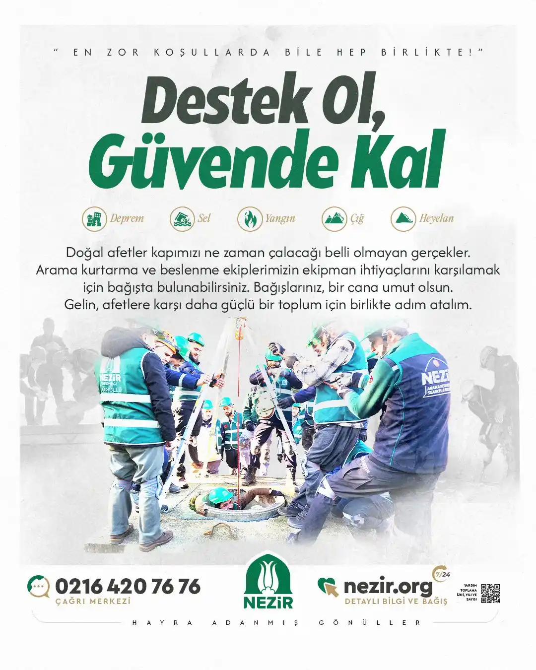 Image from NEZİR: Destek Ol, Güvende Kal! 🌪 Doğal afetler kapımızı ne zaman çalacağı b...