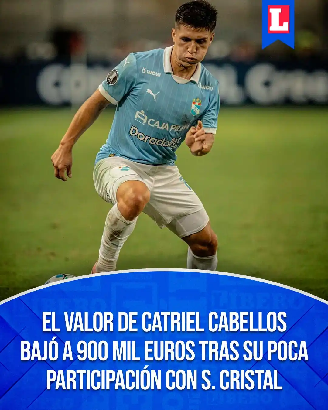 Image from Líbero: 📉 ¡𝙀𝙉 𝙋𝙄𝘾𝘼𝘿𝘼!  Catriel Cabellos era uno de los llamados a mej...