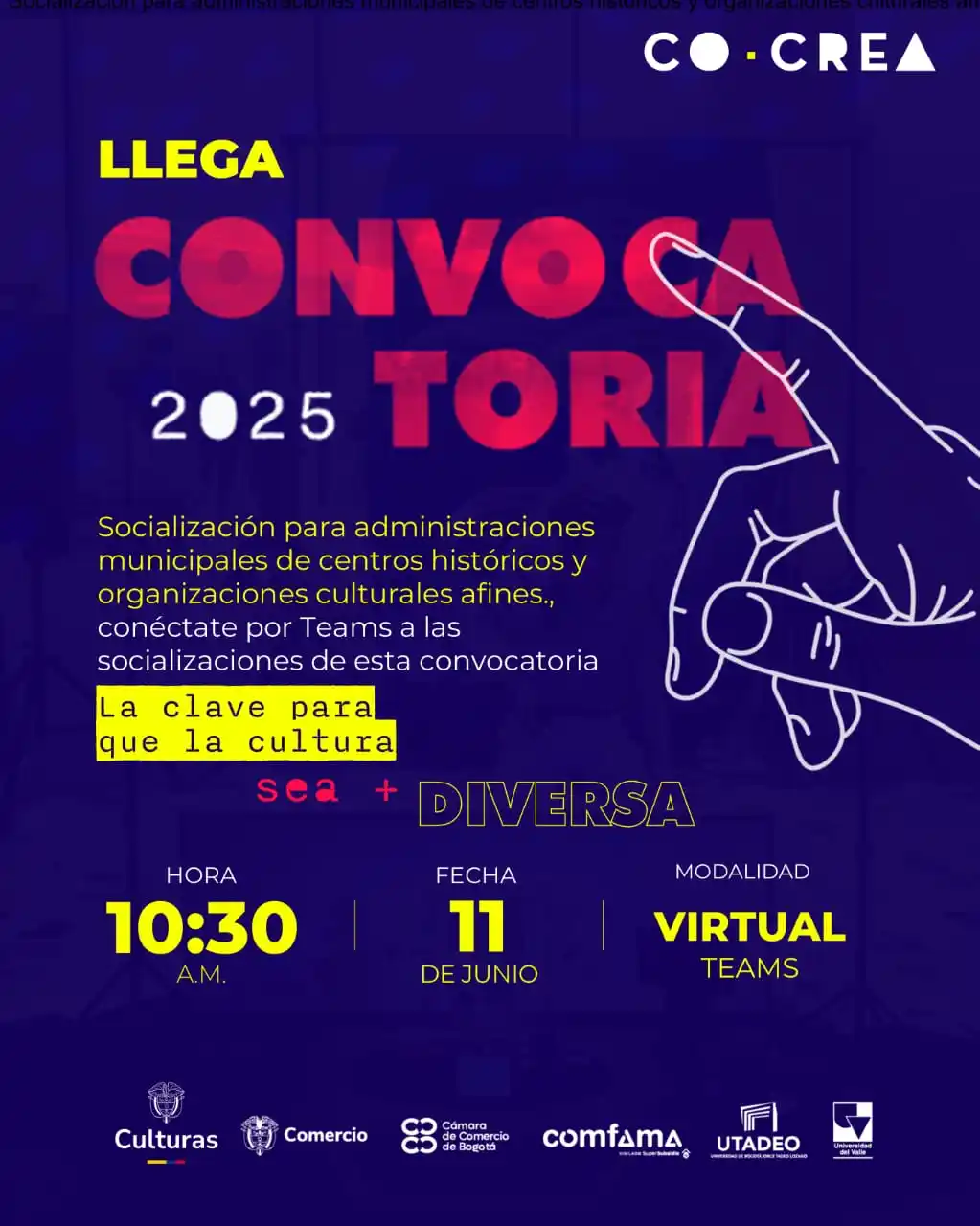 Image from Ministerio de las Culturas, las Artes y los Saberes de Colombia: Este año, la convocatoria <a class="text-blue-500 hover:underline curs...