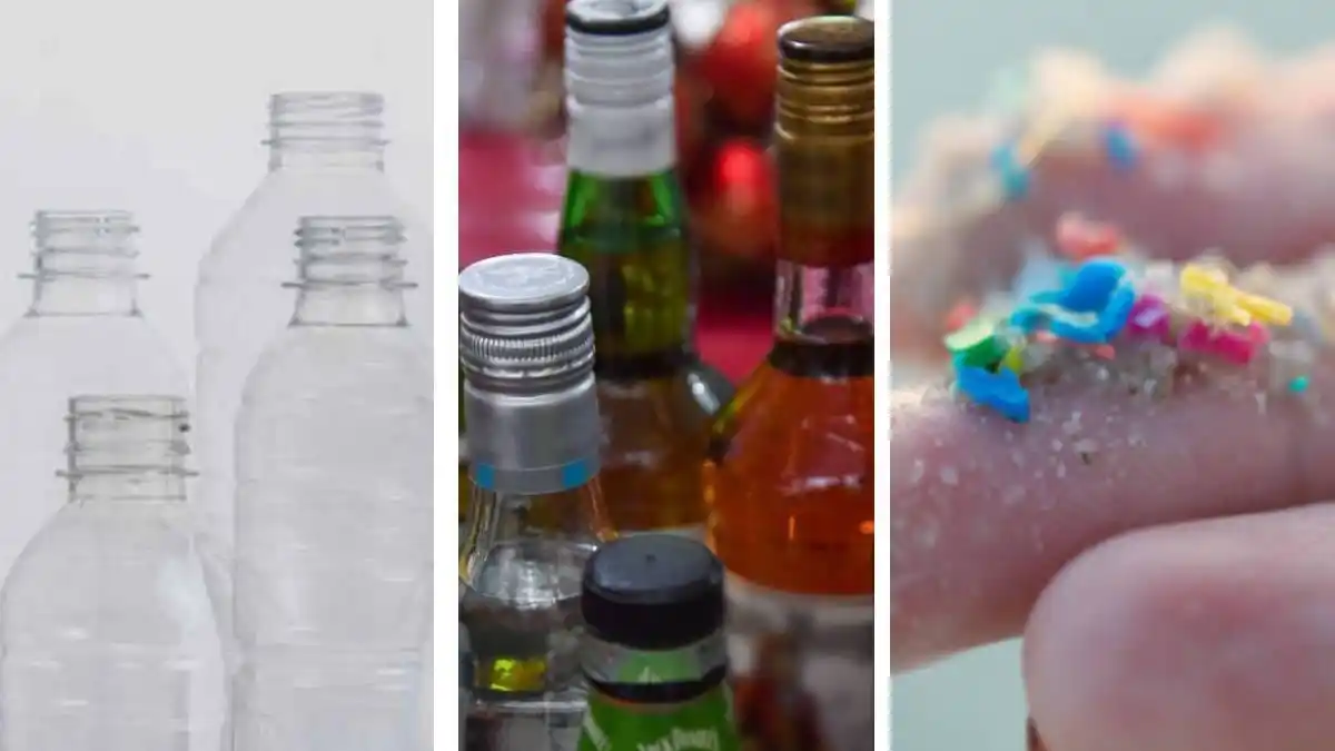 Image from Uno TV: Estudio sorprende al revelar más microplásticos en botellas de vidrio ...