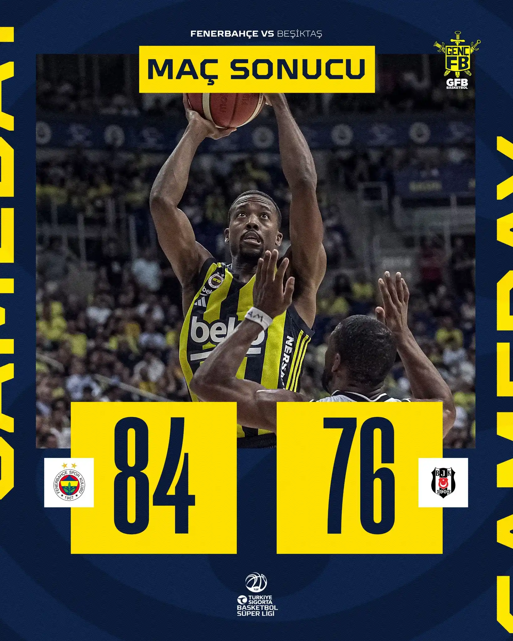 Image from Genç Fenerbahçeliler: FİNAL SERİSİNDE YOLUMUZA 2/2 İLE DEVAM EDİYORUZ! Maç Sonucu | Fenerba...
