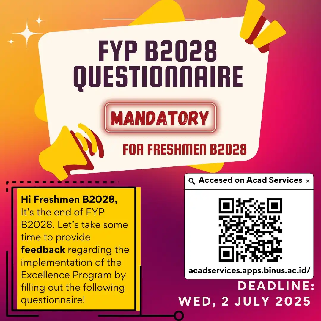 Image from B28 All Reg Information: *[FYP B2028 QUESTIONNAIRE]*  Hi Freshmen B2028,  It’s the end of FYP B...