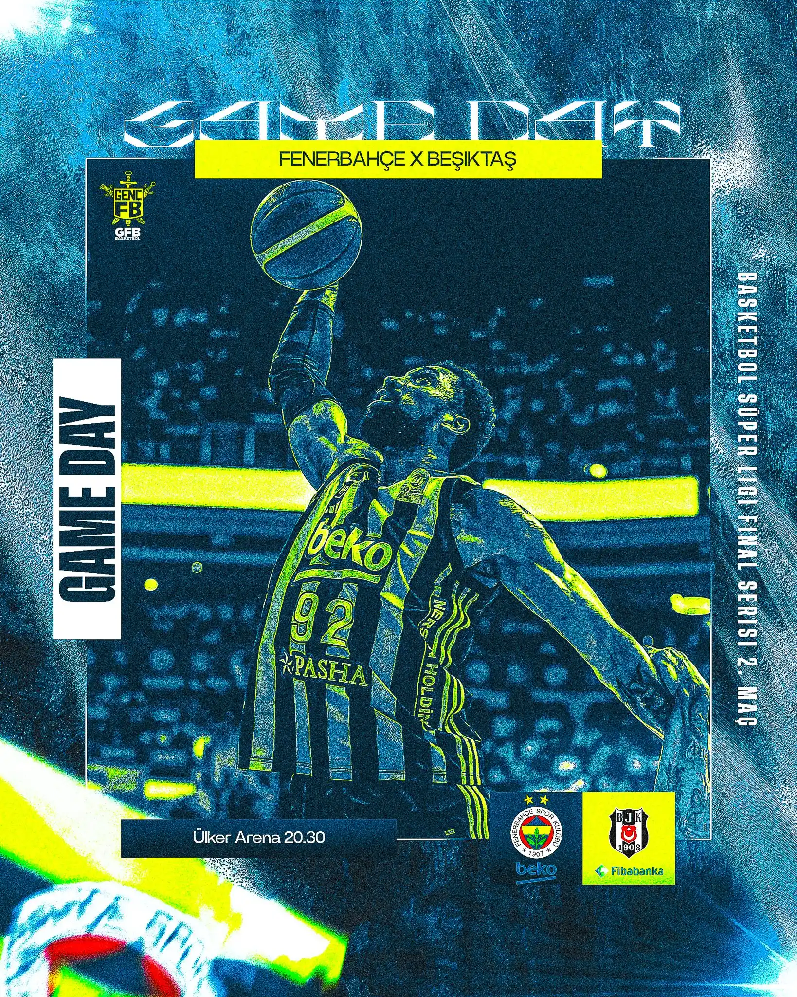 Image from Genç Fenerbahçeliler: 🏀 GAME DAY! 🏆 Türkiye Sigorta BSL Final Serisi İkinci Maç 🆚 Beşikt...