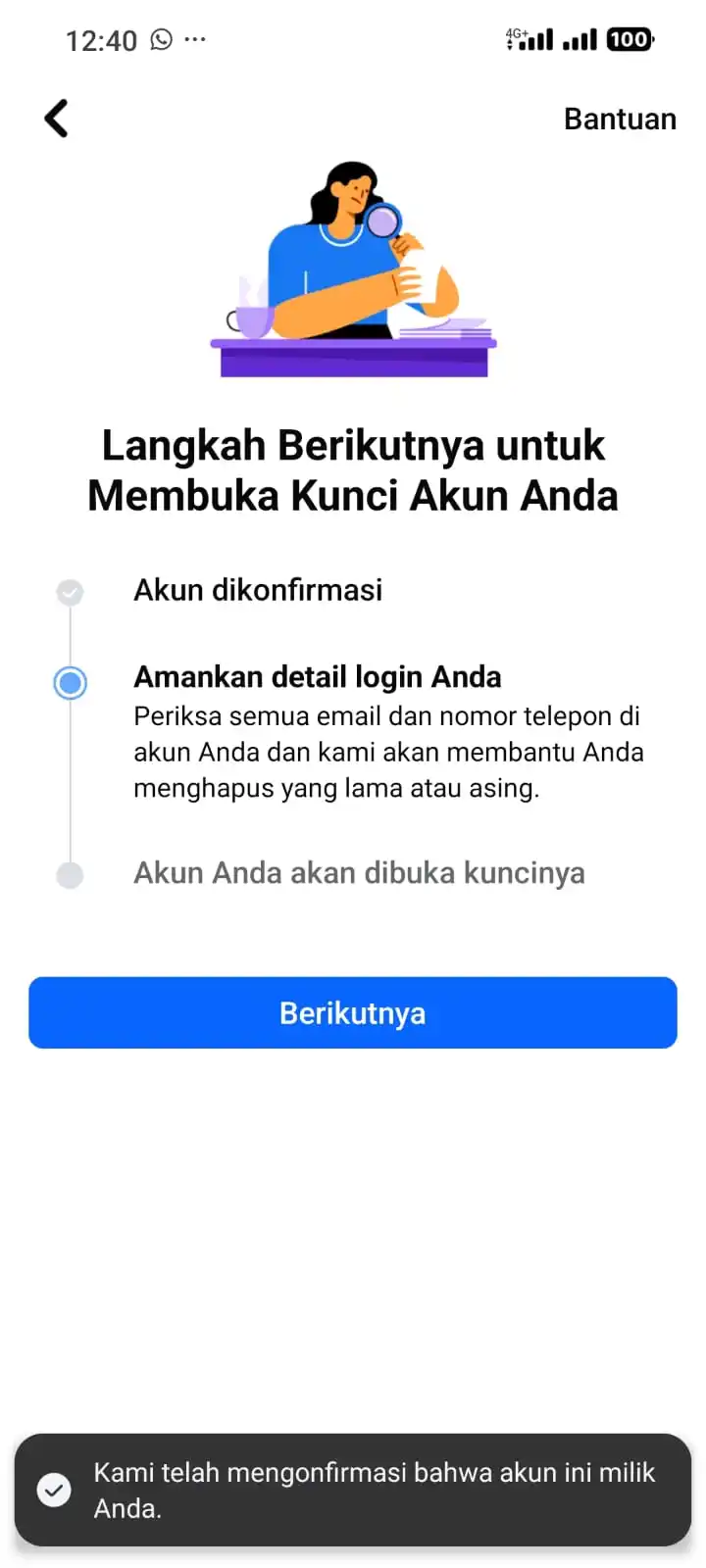 Image from Kringkun: gw kasi info nih, buat kalian yg akun fb nya udh kekunci tahun" an cob...