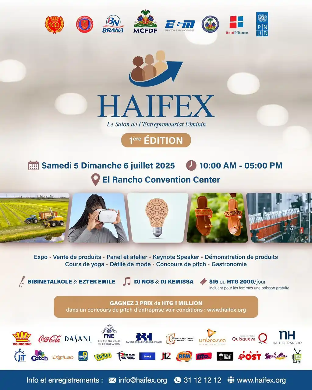 Image from Infos Partage: *HAIFEX 2025* 📅 5-6 Juillet | 📍El Rancho, Haïti  *💼 Salon dédié à l...